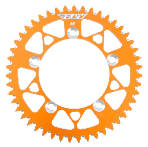 Fly Racing - Fly Racing Aluminum Rear Sprocket - Orange - 47T - 313-47 ORG