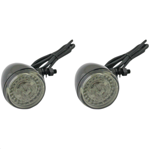 Custom Dynamics - Custom Dynamics Probeam Dynamic Ringz Turn Signals with Smoke Lenses (Universal) - Black - PB-UNV-ECE-AW-B