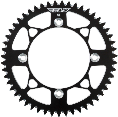 Fly Racing - Fly Racing Aluminum Rear Sprocket - Black - 51T - 201-51 BLK