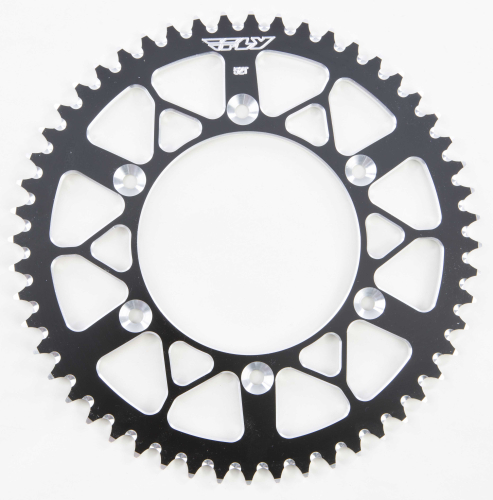 Fly Racing - Fly Racing Aluminum Rear Sprocket - Black - 52T - 225-52 BLK
