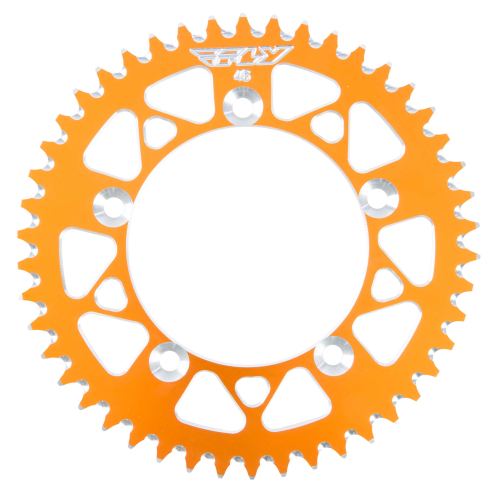 Fly Racing - Fly Racing Aluminum Rear Sprocket - Orange - 46T - 313-46 ORG
