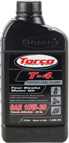Torco International Corp - Torco International Corp T4 Petroleum Motorcycle Oil - 10W30 - 1L. - T611030CE