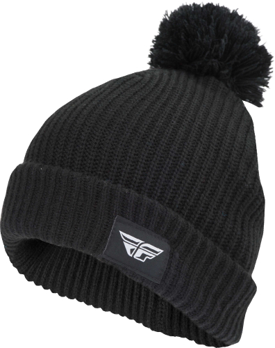 Fly Racing - Fly Racing Fly Pom Beanie - 351-0820 - Black - OSFA