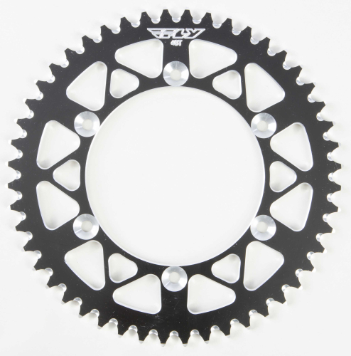 Fly Racing - Fly Racing Aluminum Rear Sprocket - Black - 48T - 208-48 BLK
