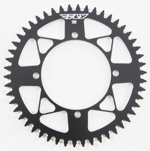 Fly Racing - Fly Racing Aluminum Rear Sprocket - Black - 50T - 414-50 BLK