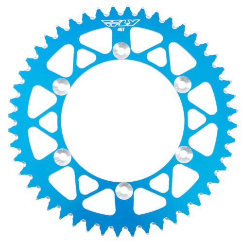Fly Racing - Fly Racing Aluminum Rear Sprocket - Blue - 48T - 208-48 BLU