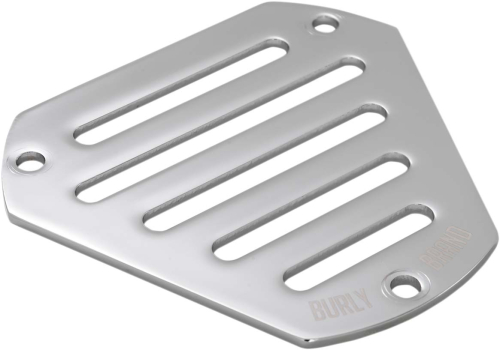 Burly Brand - Burly Brand Face Plate for Hex Air Cleaner - Hex Slotted - Chrome - 0206-0179-CH