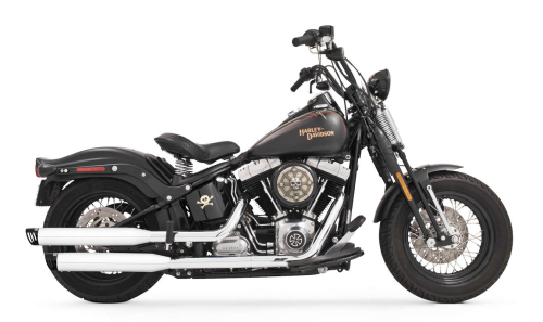 Freedom Performance - Freedom Performance 3 1/4in. Racing Slip-On - Chrome with Black Tips - HD00713