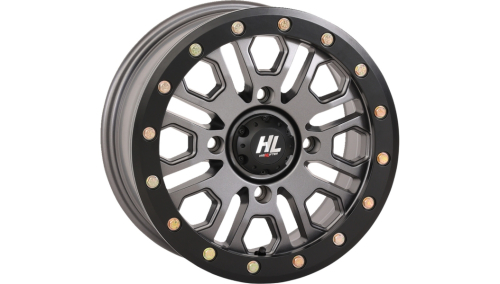 High Lifter Products - High Lifter Products HL23 Beadlock Front/Rear Wheel - 14x7 - 5+2 Offset - 4/137 - Gun Metal Gray - 14HL23-1537