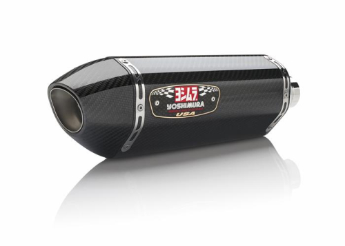 Yoshimura - Yoshimura R-77 Race Series Full System - Stainless Steel Tubing - Carbon Fiber Sleeve - Carbon Fiber End Cap - 1414100220