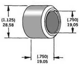 HardDrive - HardDrive 3/4in. Axle Spacers - .750in. W - Zinc - 339292
