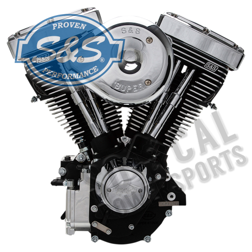 S&S Cycle - S&S Cycle V96R Carb Compliant Engine - Wrinkle Black - 31-9156