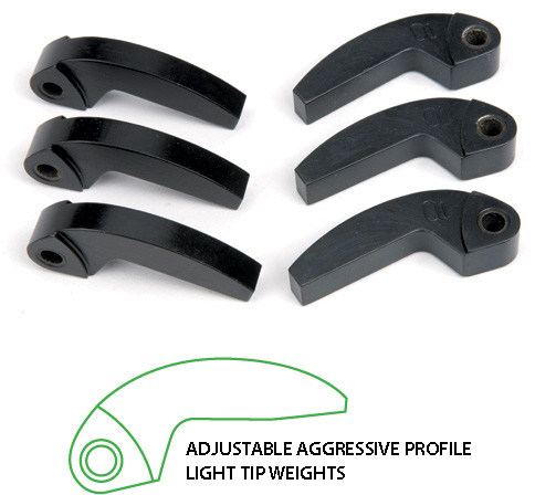 Speedwerx - Speedwerx 3 Series Aggressive Profile Adjustable Machined Weights - 54.5gram - J3-2