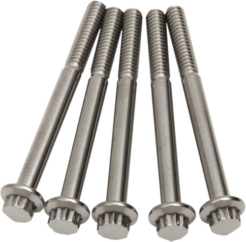 Diamond Engineering - Diamond Engineering 12-Point Stainless Steel Coarse Thread Bolt Refill Packs - 1/4in.-20 x 2 3/4in. - TC0426HP-5