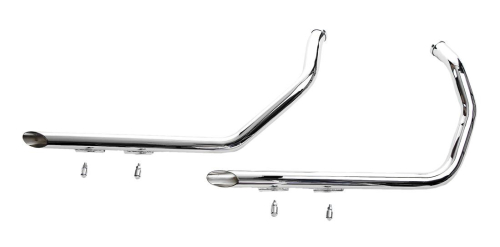 Paughco - Paughco 1 3/4in. Sporty Drag Pipes - 40in. - Chrome - 719-1-40