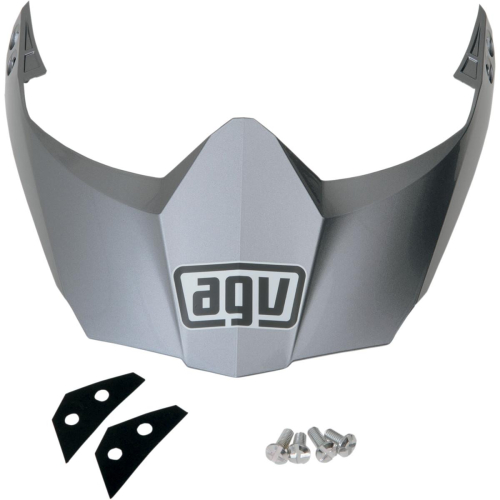 AGV - AGV Visor for AX-8 Dual Sport/EVO Helmets - Titanium Gray - KIT76110001
