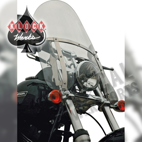 Klock Werks - Klock Werks 17.5in. Flare Billboard Windshield - Clear - KW05-02-0223