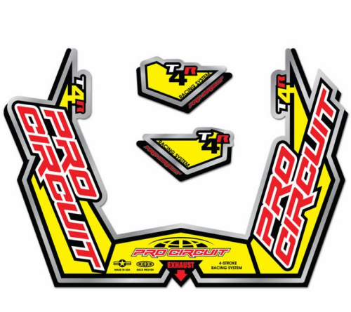 Pro Circuit - Pro Circuit T-4R Exhaust Decal Kit - DC09T4GPR