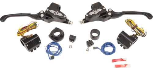 Performance Machine - Performance Machine Handlebar Control Set - Black with Hydraulic Clutch (CAN-BUS) - 00624022BM