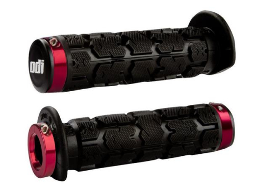 ODI - ODI 120mm Rogue ATV Lock-On Grips - Red Clamp - J31RGB-R