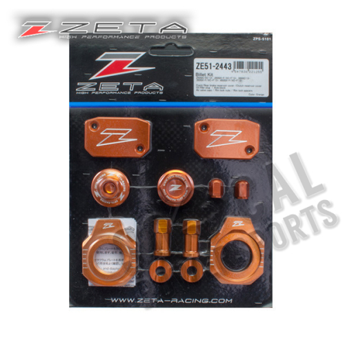 ZETA - ZETA Billet Kit - Orange - ZE51-2443
