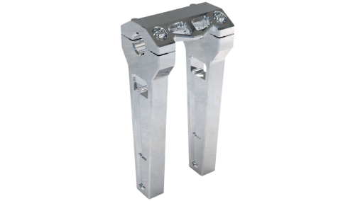 LA Choppers - LA Choppers 1in. Straight Riser Kit - 8in. - Raw Aluminum - LA-7470-08R