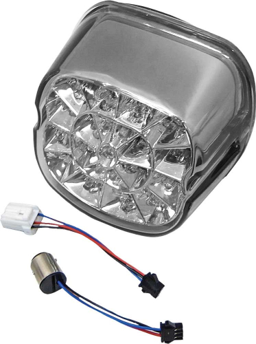 HardDrive - HardDrive Laydown LED Tail Light - Smoked Lens with License Plate Lens Facing Down - L24-0433DMLED