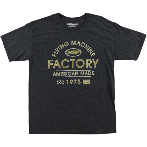 FMF Racing - FMF Racing Tracks T-Shirt - FA7118910CHHL - Charcoal/Heather - Large