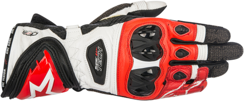 Alpinestars - Alpinestars Supertech Gloves - 3556017-123-M - Black/White/Red - Medium