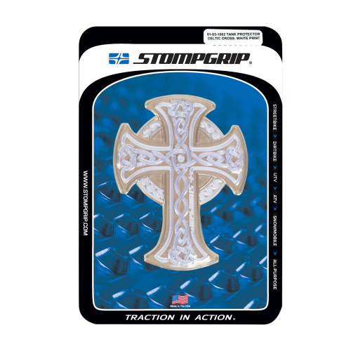 Stompgrip - Stompgrip Celtic Cross Tankpad - Clear/White - 51-03-1002