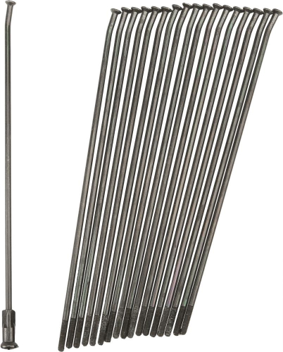 Pro-Wheel - Pro-Wheel Double Butted Front Spokes - 21in. - Black/Black - 21-B226226-2