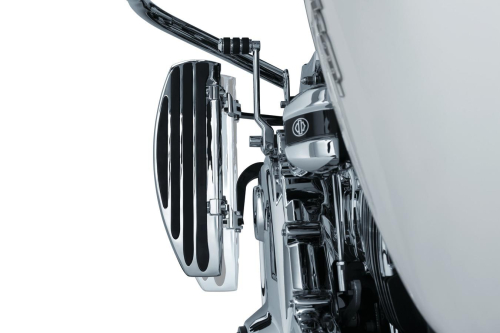 Kuryakyn - Kuryakyn Floorboard Relocation Brackets for Driver Boards - Chrome - Set - 4609