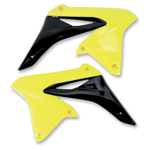 UFO Plastics - UFO Plastics Radiator Covers - 01-12 RM Yellow - SU04928-102