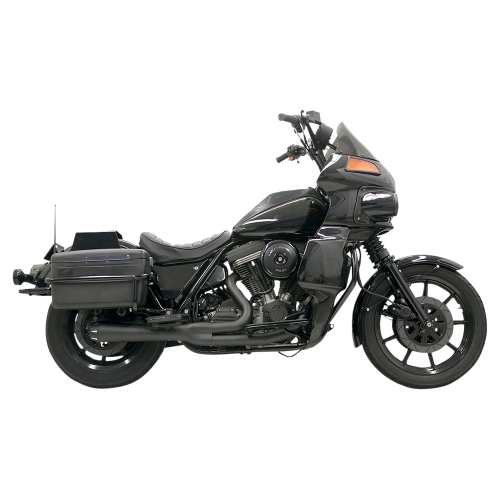 Bassani Manufacturing - Bassani Manufacturing Road Rage 2:1 Short Megaphone Exhaust System - Black - 1FXRFB
