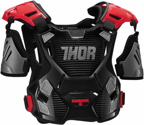Thor - Thor Guardian Roost Deflector - XF-2-2701-0791 - Black/Red - Md-Lg