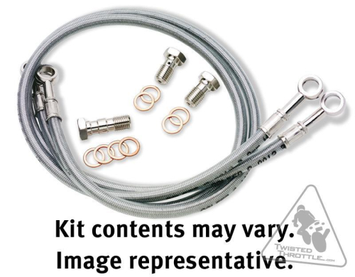 Galfer Brakes - Galfer Brakes Front Steel Braided Brake Line Kit - FK003D350-2