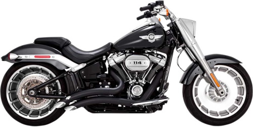 Vance & Hines - Vance & Hines Big Radius 2-Into-2 Exhaust System - Black - 46075
