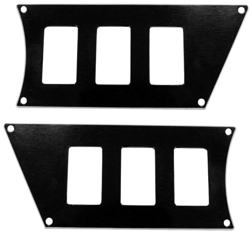 ModQuad - ModQuad 6 Slot Switch Plate - Black - RZR-SP6-1K-BLK