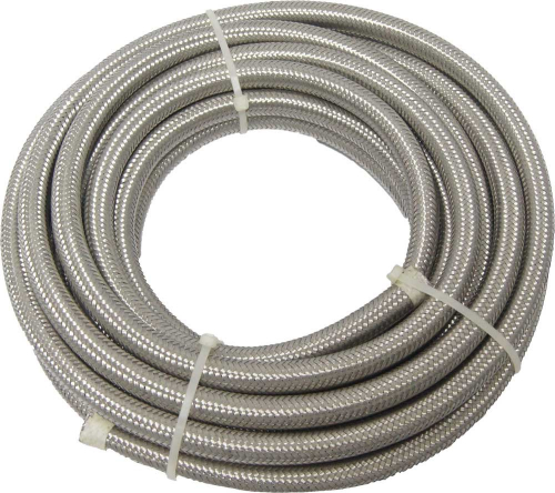 HardDrive - HardDrive Stainless Steel Braided Oil/Fuel Line - 1/4in. - Length 25ft. - 70-093