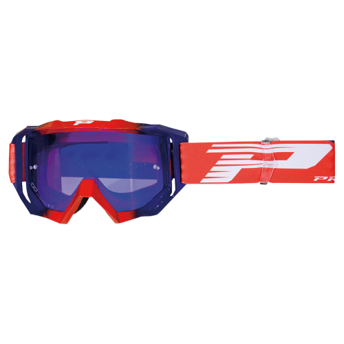 Pro Grip - Pro Grip 3200 MX Venom Goggles - PZ3200ROBLFL - Red/Blue / Mirrored Lens - OSFM