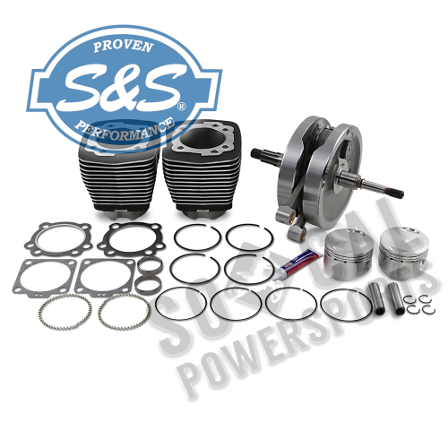 S&S Cycle - S&S Cycle 96in. Sidewinder Kit - Black - 91-7661