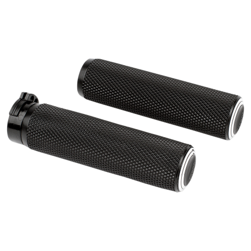 Arlen Ness - Arlen Ness Fusion Series Grips - Dual Ring - Black - 07-308