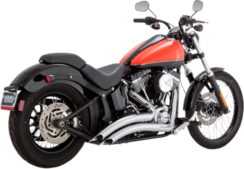 Vance & Hines - Vance & Hines Big Radius 2-Into-2 Exhaust System - Chrome - 26069