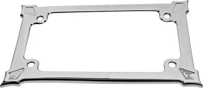 Precision Billet - Precision Billet Darkside Billet License Plate Frame - Chrome - DRK-560-ALL-CHR