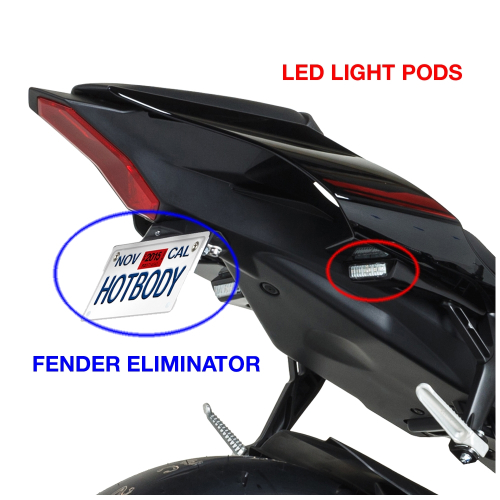 Hotbodies Racing - Hotbodies Racing Tag Fender Eliminator - Gloss Black - 81501-1002