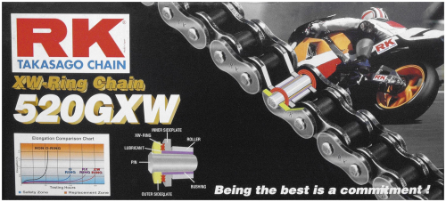 RK - RK 520 GXW XW-Ring Chain - 110 Links - 520GXW-110