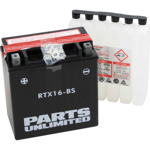 Parts Unlimited - Parts Unlimited AGM Maintenance-Free Battery - CTX16-BS