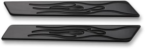 Joker Machine - Joker Machine Saddlebag Hinge Insert - Flames - Black - 04-502-1