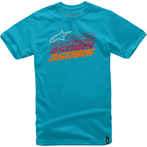 Alpinestars - Alpinestars Hashed T-Shirt - 101672007762X - Turquoise - 2XL