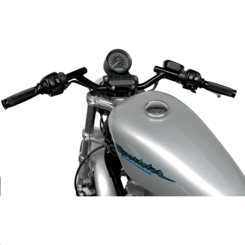 Todds Cycle - Todds Cycle 1in. Speed Up Cafe Handlebar - Gloss Black - 0601-4661